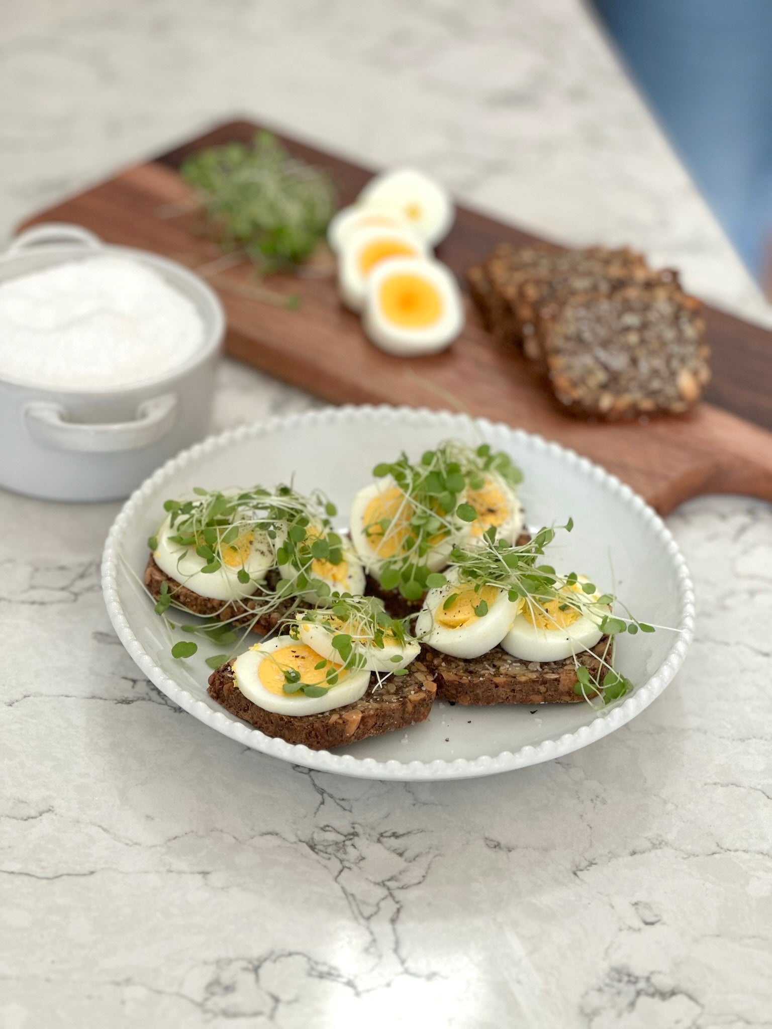 Seedy Egg & Microgreen Toast – Stylish Spoon