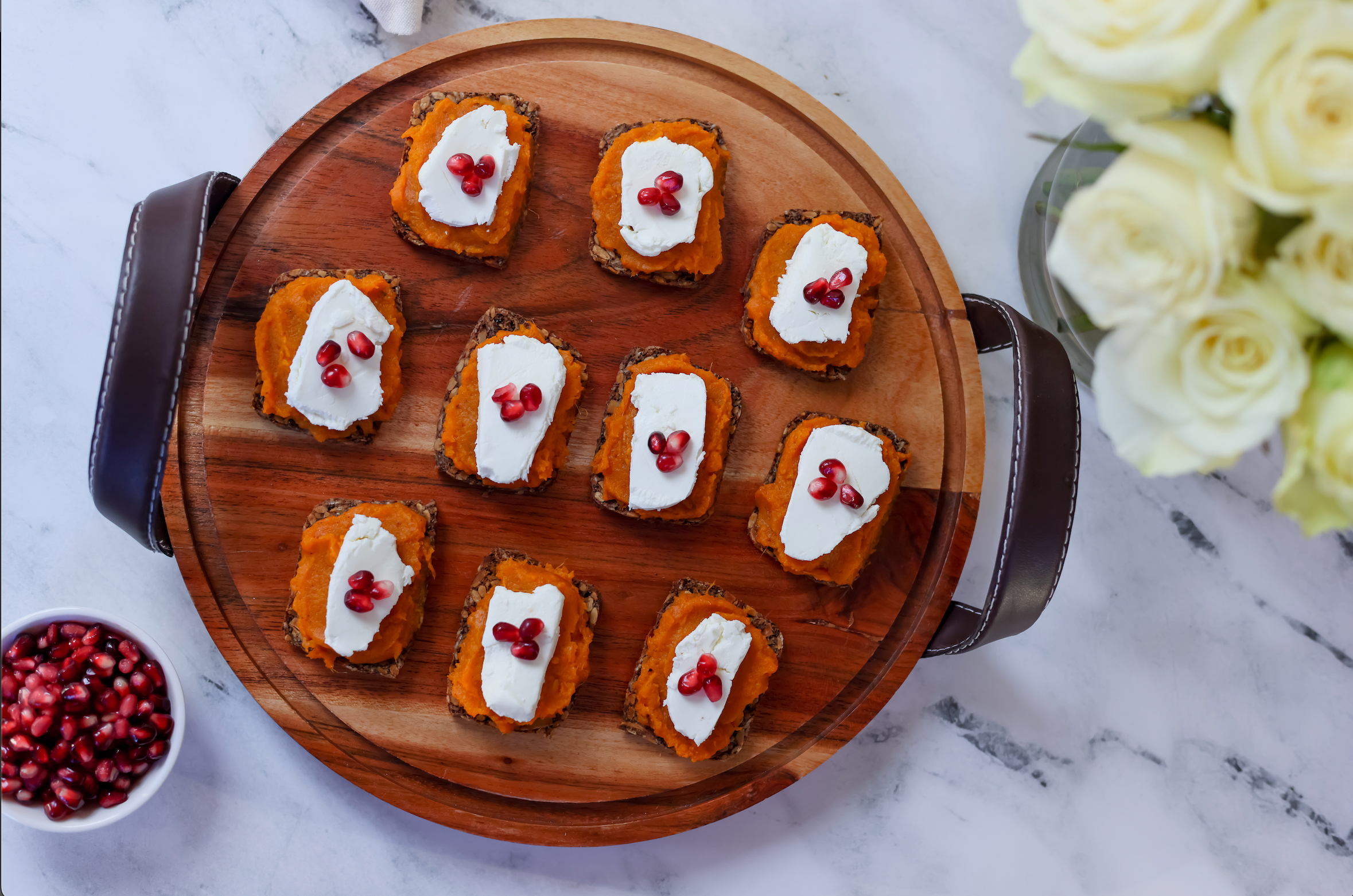Sweet Potato & Goat Cheese Crostini – Stylish Spoon