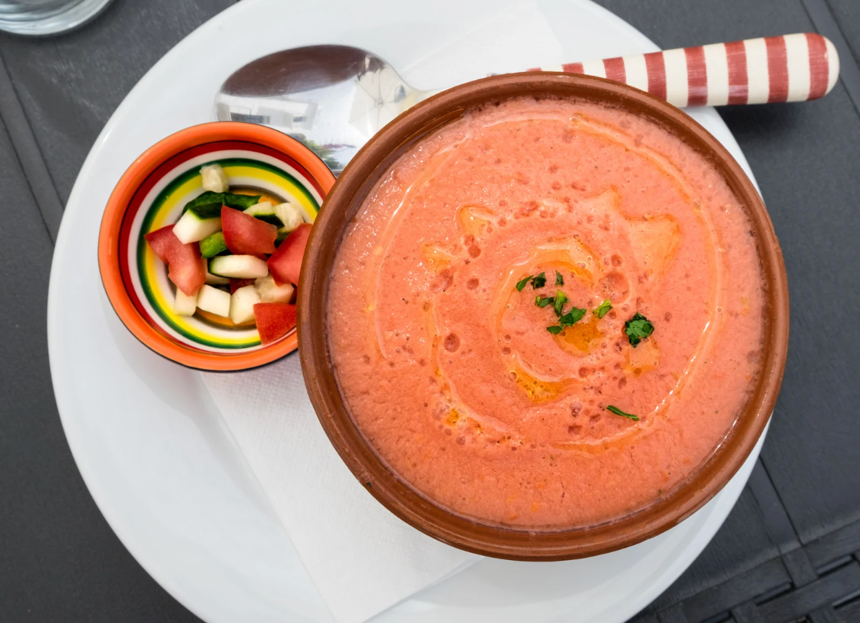 Tomato Melon Gazpacho