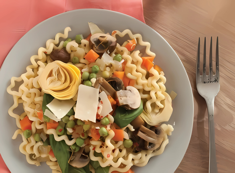 Fusilli Col Buco with Braised Vegetables