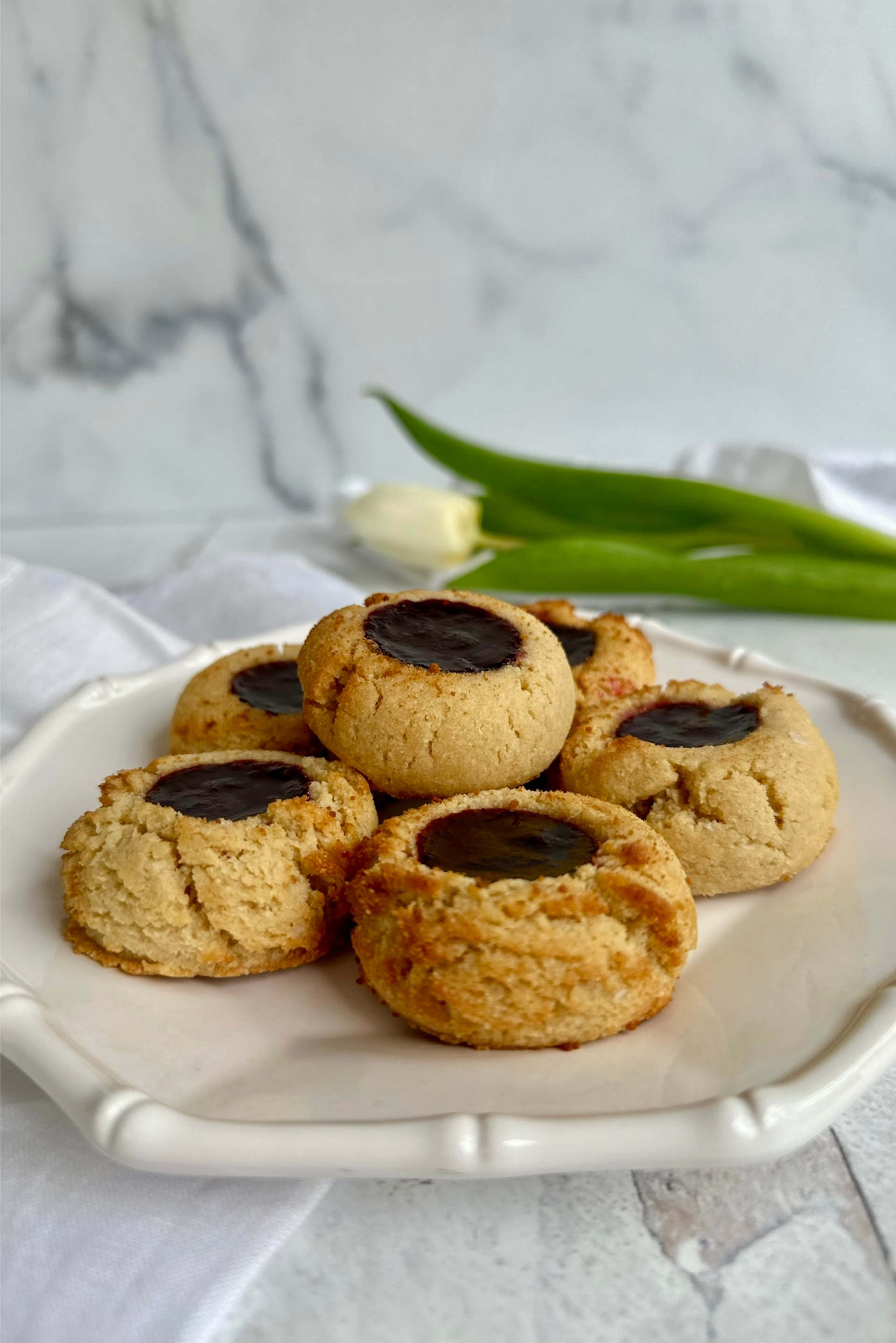 Jam-filled Thumbprint Cookies Stylish Spoon