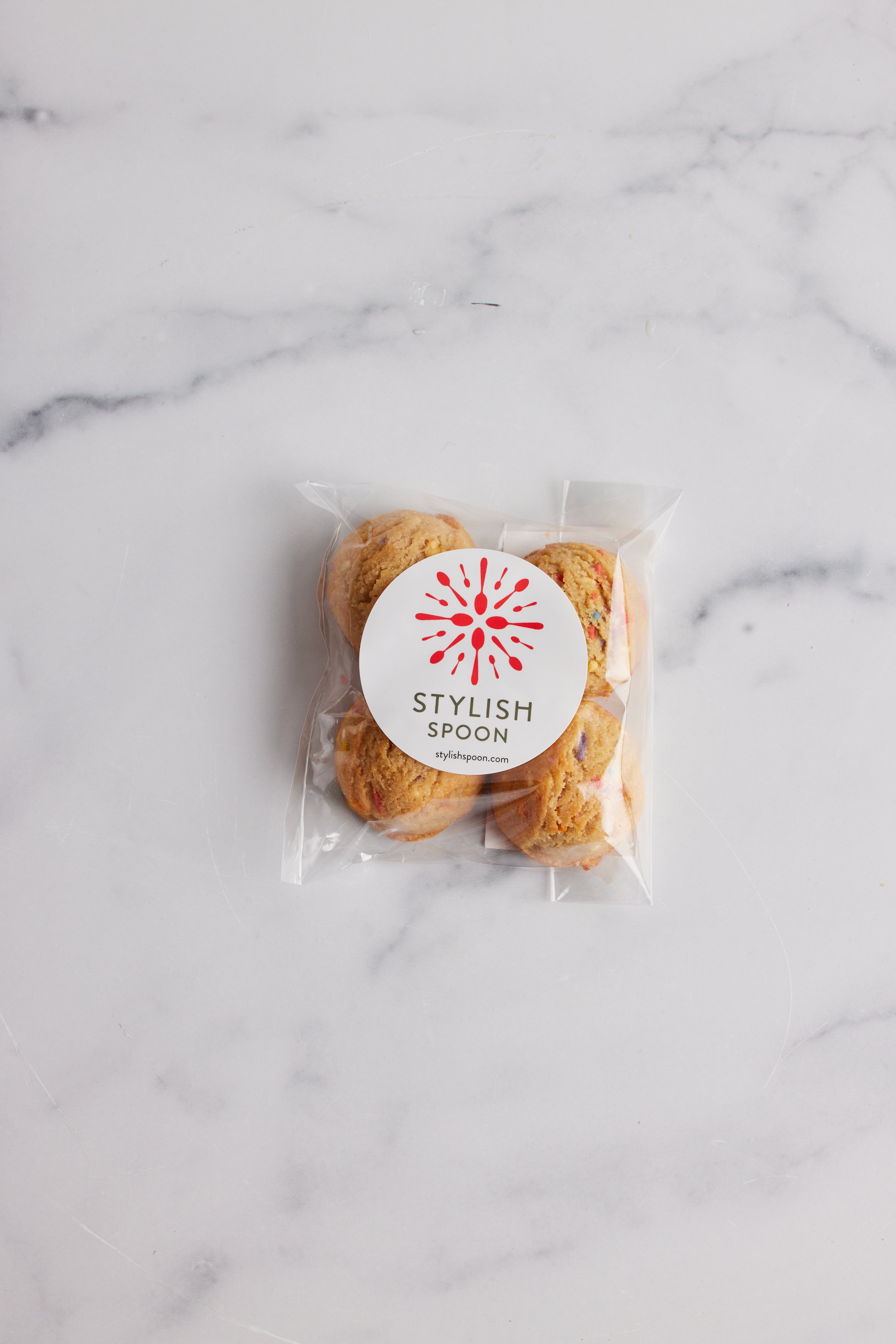 Rainbow Sprinkle Cookie Bites Stylish Spoon