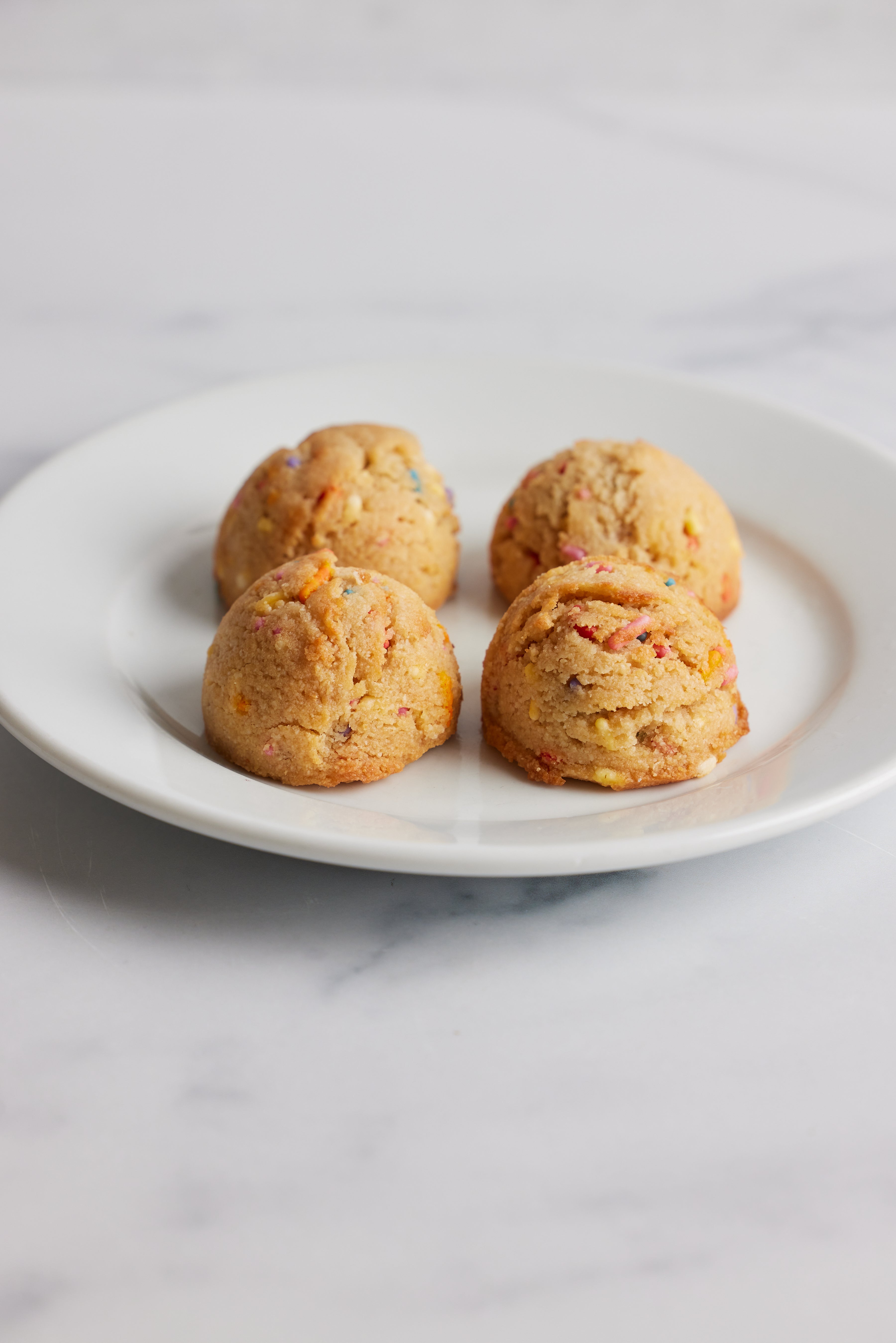 Rainbow Sprinkle Cookie Bites Stylish Spoon
