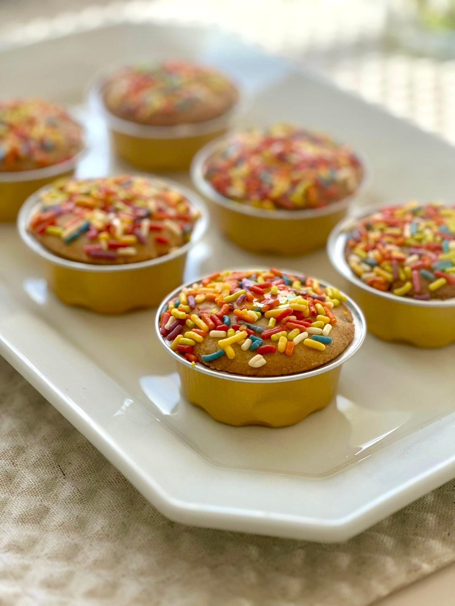 Individual Sprinkle Cookie Pies