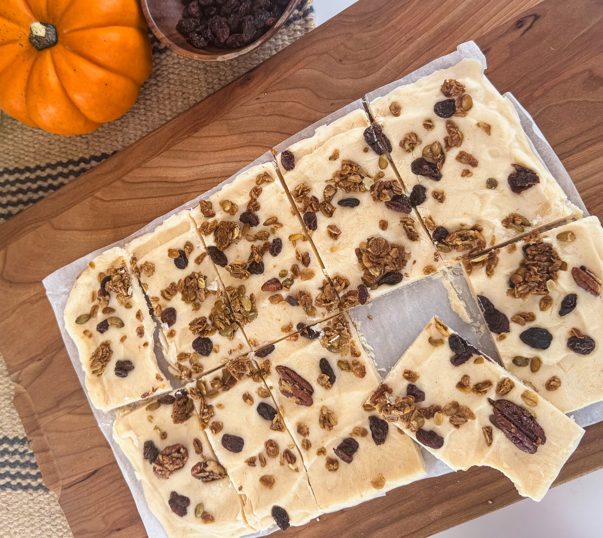 Easy Pumpkin Yogurt Bark