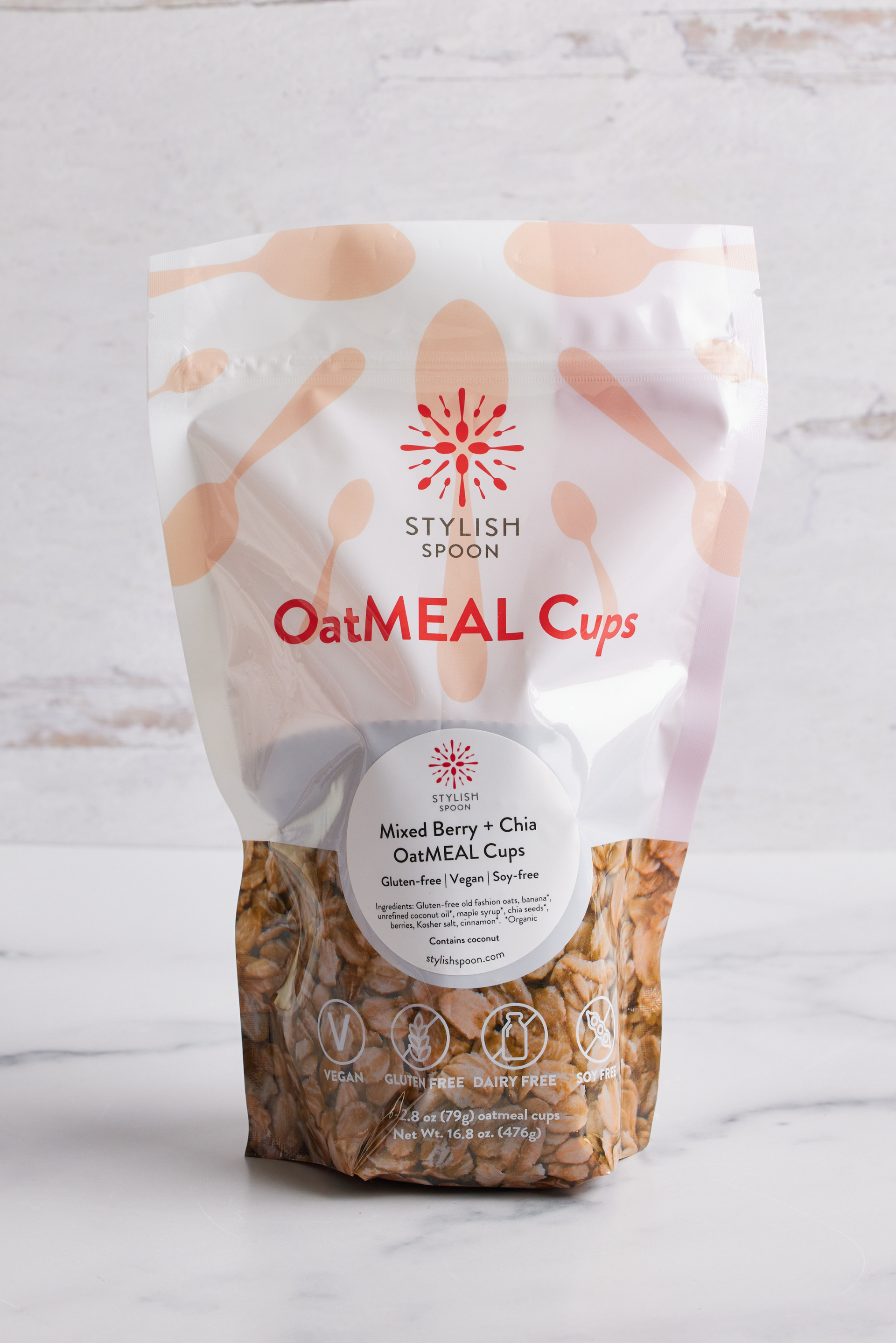 Mixed Berry OatMEAL Cups Stylish Spoon