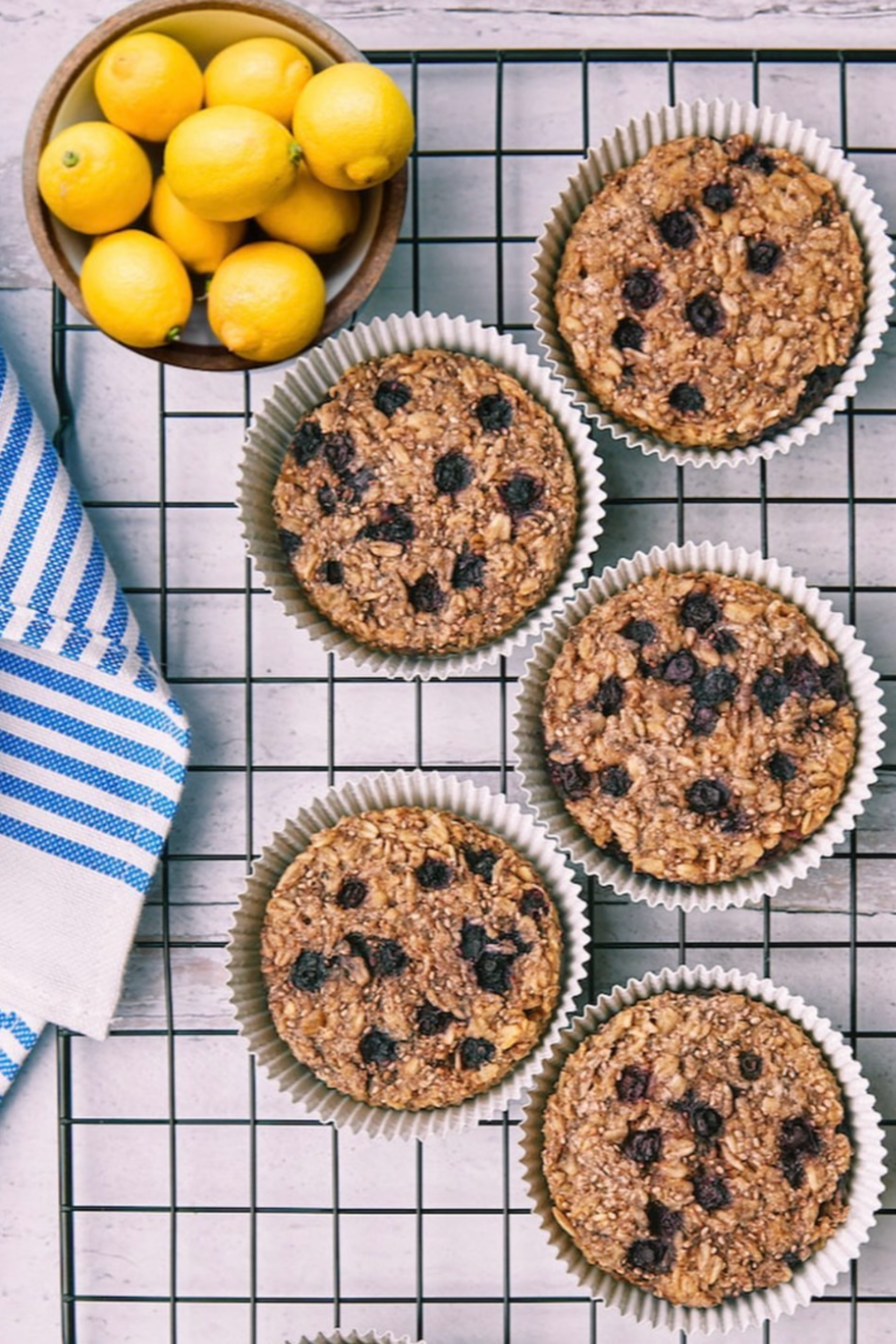 Lemon Blueberry OatMEAL Cups