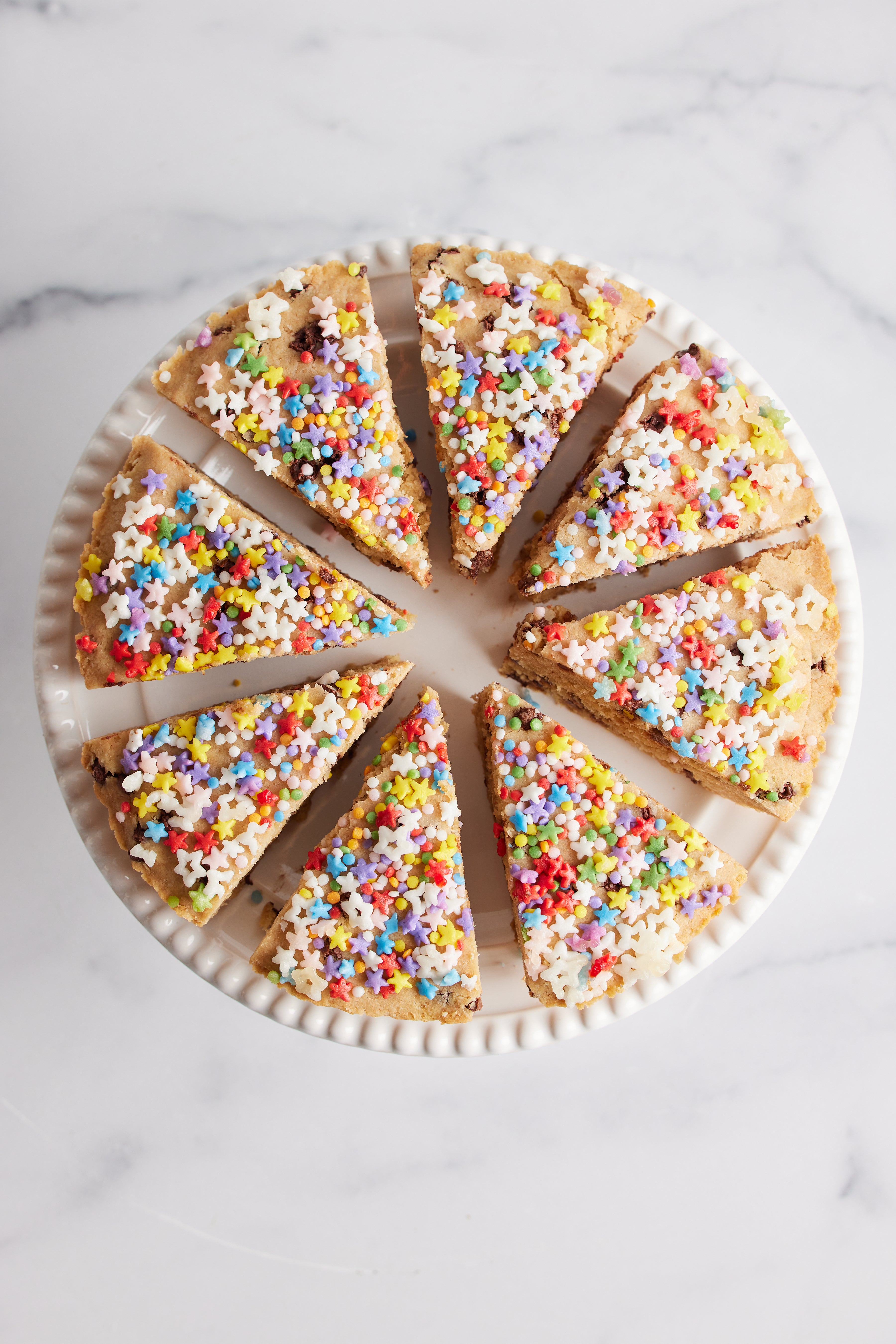 Rainbow Sprinkle Cookie Pie Stylish Spoon