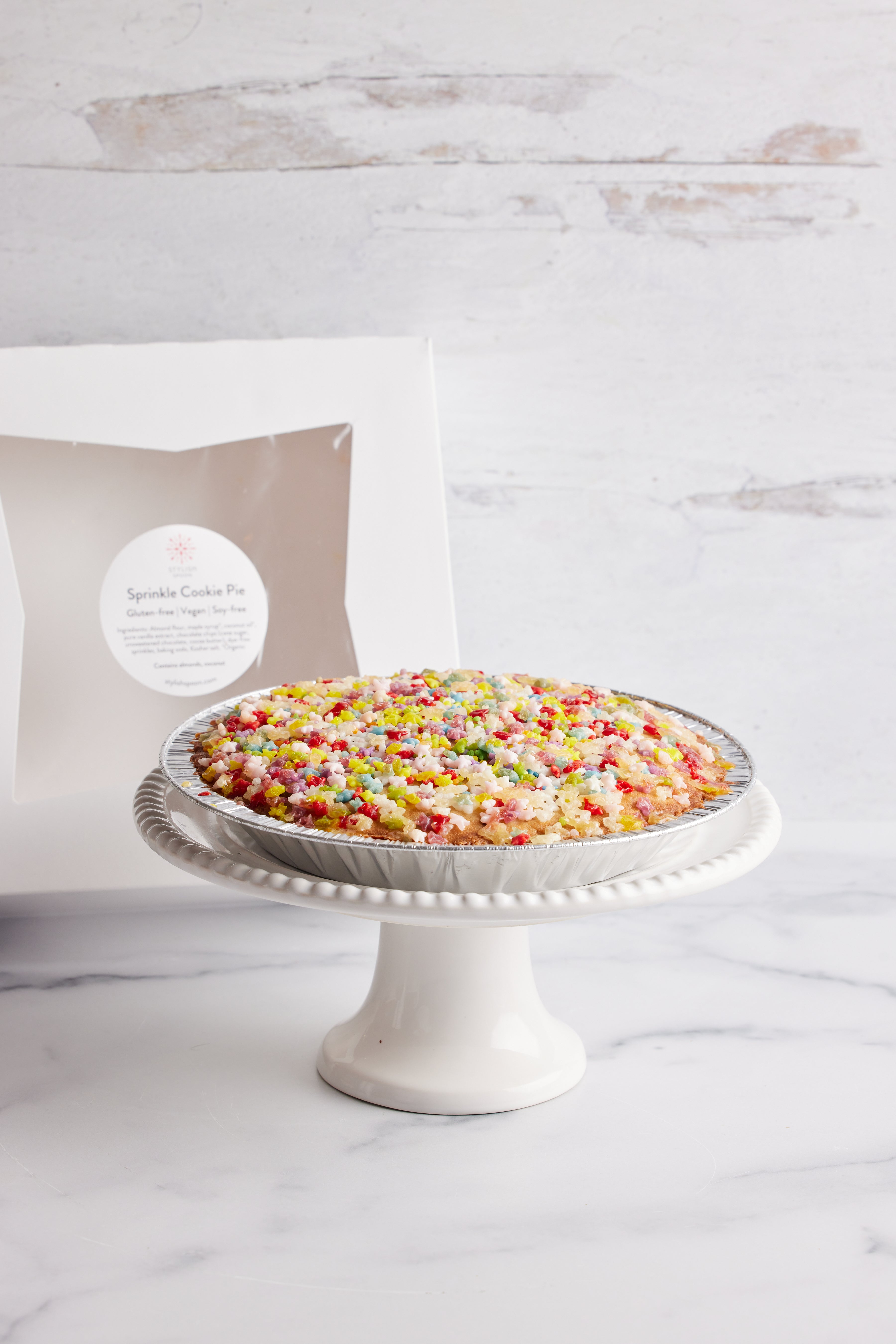 Rainbow Sprinkle Cookie Pie Stylish Spoon