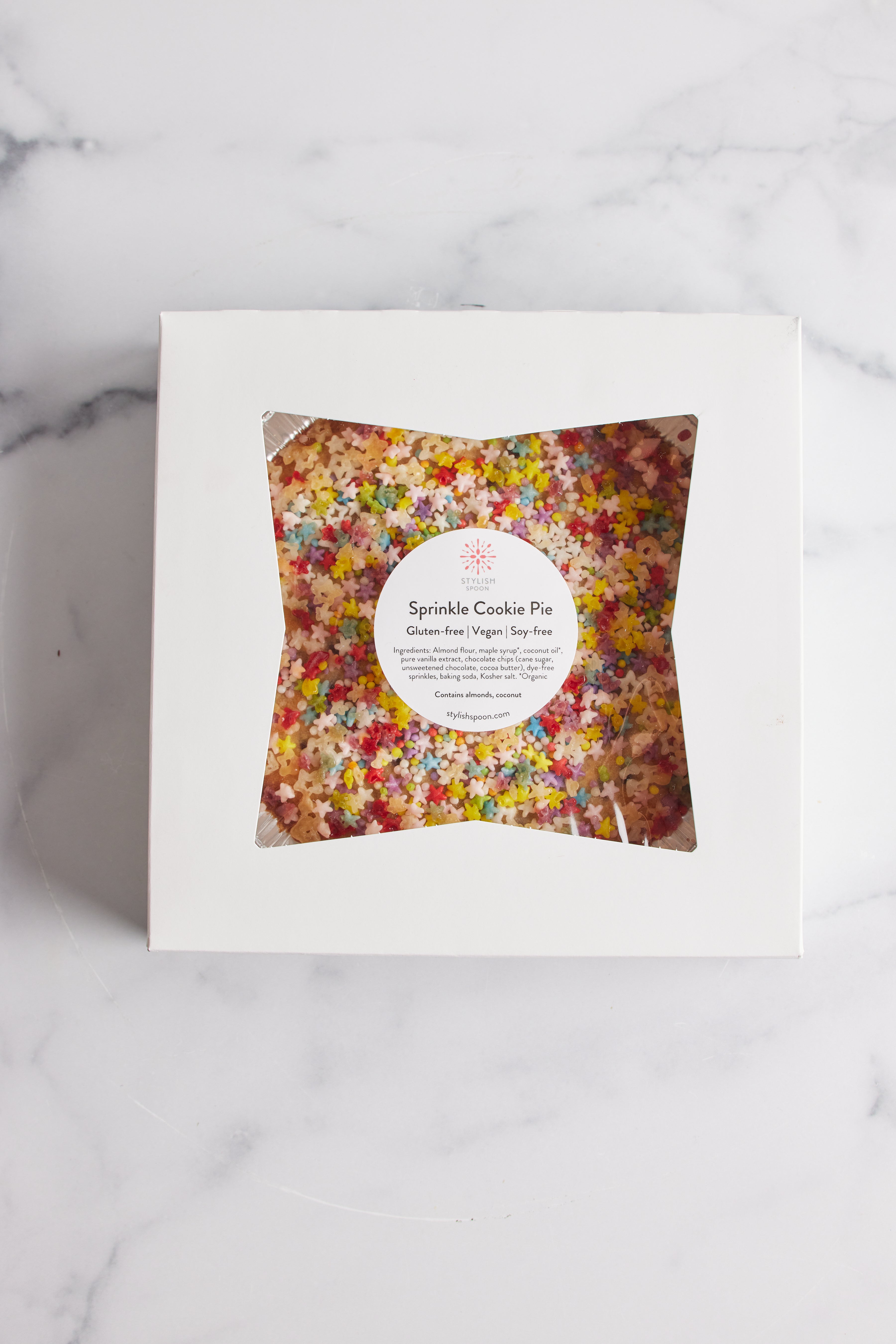 Rainbow Sprinkle Cookie Pie Stylish Spoon